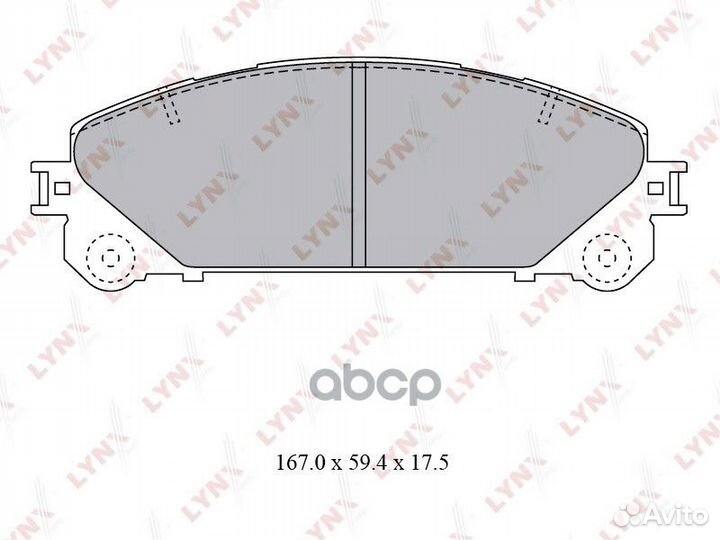 Колодки тормозные передние lexus RX270-450h 08