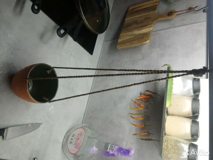 Керамическое кашпо икеа подвесное