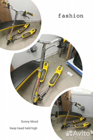 Самокат actico трехколесный инерционный складной