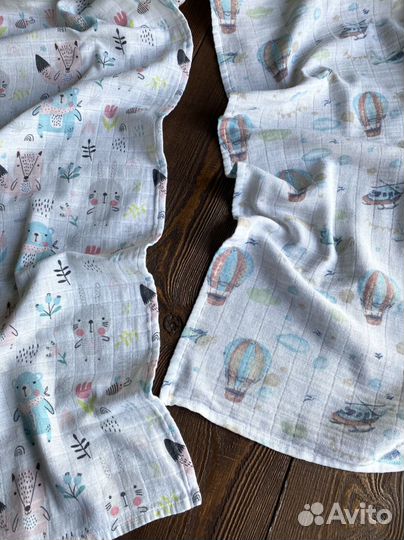 Муслиновые пеленки 4 шт