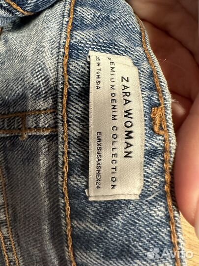 Джинсовая юбка zara xs