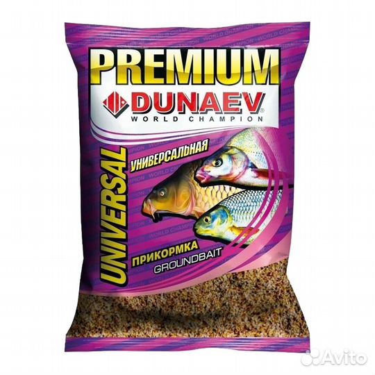 Прикормка dunaev Premium молотая на летнюю рыбалку