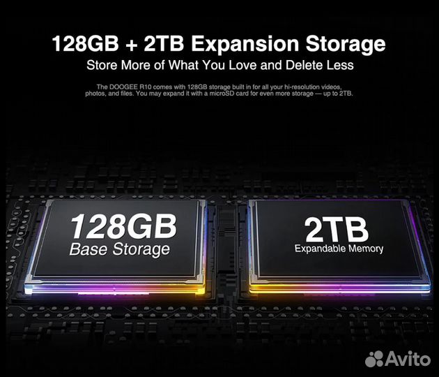 Защищенный Планшет Doogee R10 8/128Gb Black