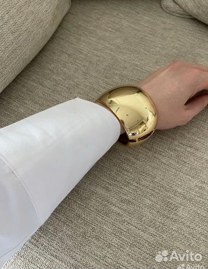 Браслет золотой крупный