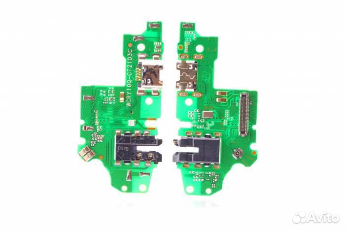 Шлейф Honor 10 Lite/P SMART 2019 (плата) + разъем