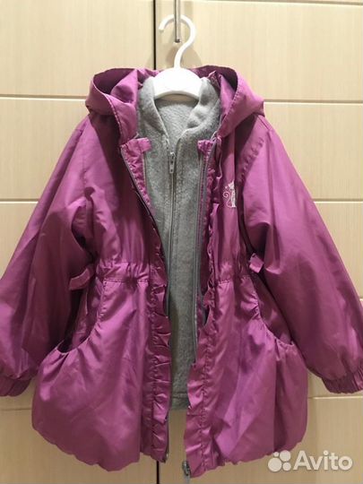 Куртка ветровка и флисовая поддева