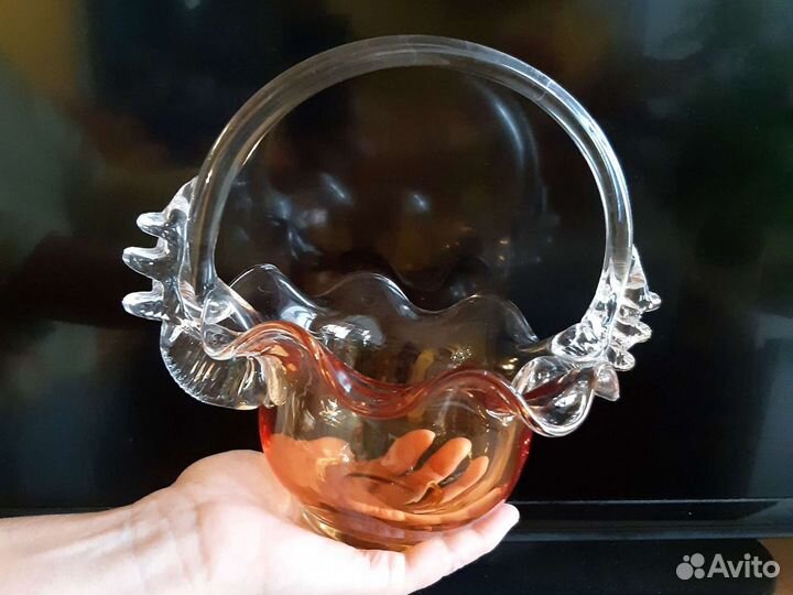 Ваза для конфет Чехословакия