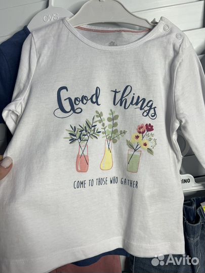 Пакет новой одежды на девочку 86 92 H&M и др