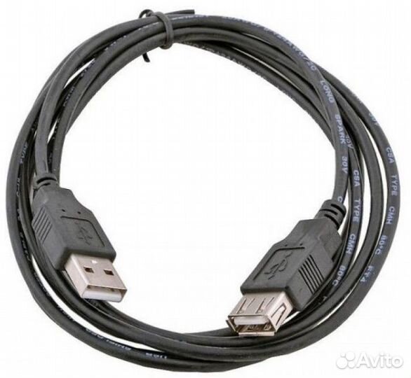 2шт. Удлинитель кабеля USB 2.0 Type-A, 3м