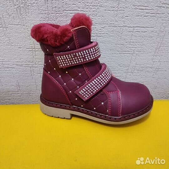Дутики, ботинки новые зимние на девочку р.28