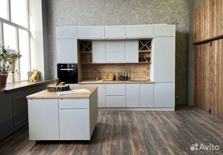 Кухня модульная с интегрированной ручкой