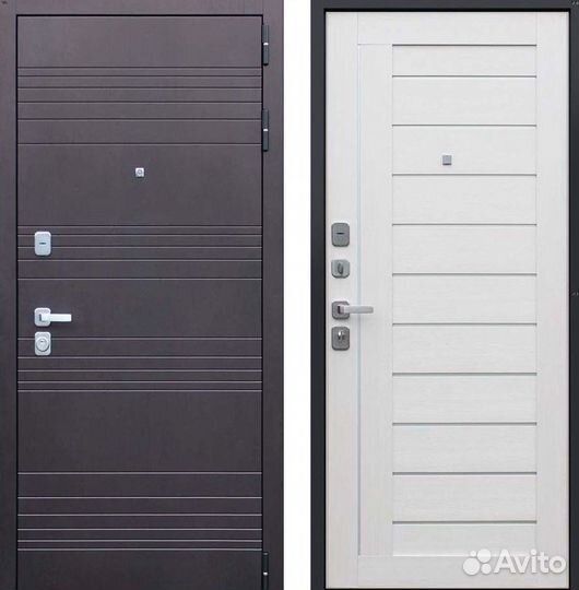 Дверь входная Шоколад металлическая Дуэт