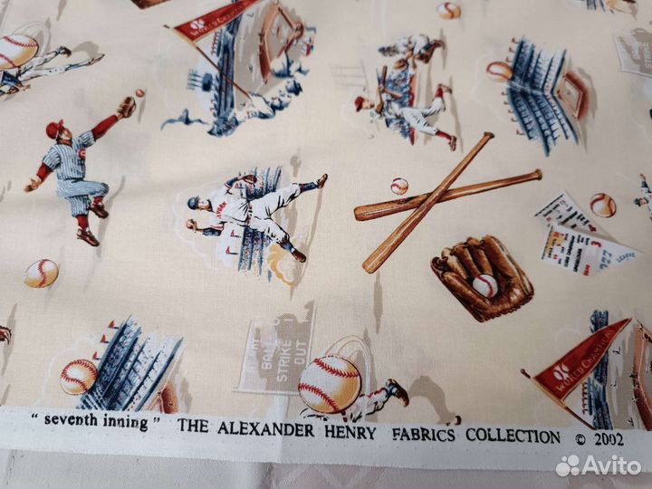 Ткань Alexander henry fabric baseball