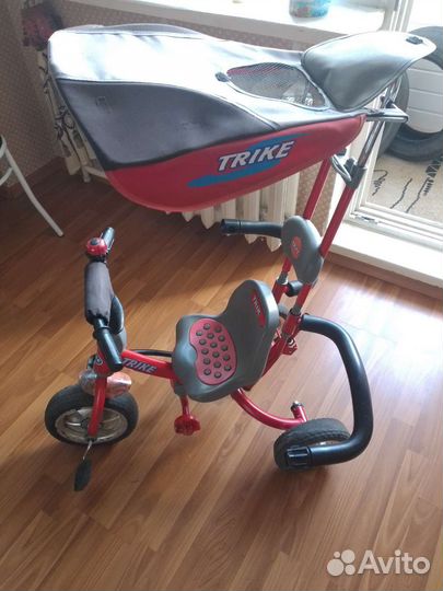 3х колесный велосипед (2-а в 1- ом)фиксация ремнем
