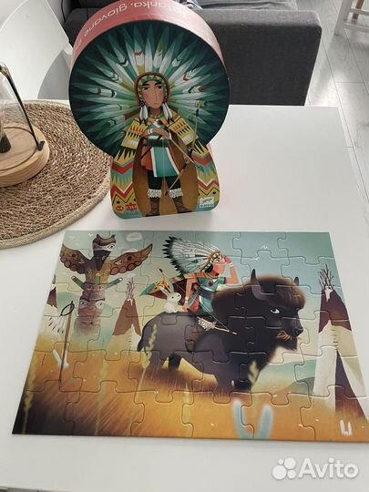 Пазл djeco джеко индеец 36 деталей
