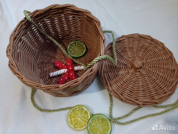 Корзина для хранения с крышкой