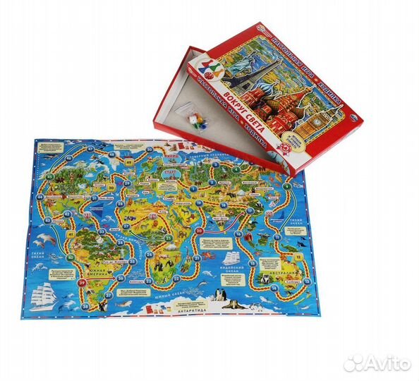Настольная игра ходилка Вокруг света 3554