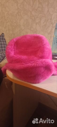 Шапка - ушанка розовая иссккственный мех