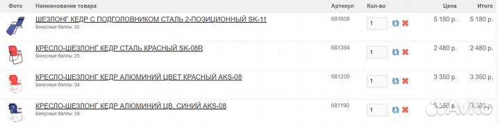 Кресло-шезлонг Кедр