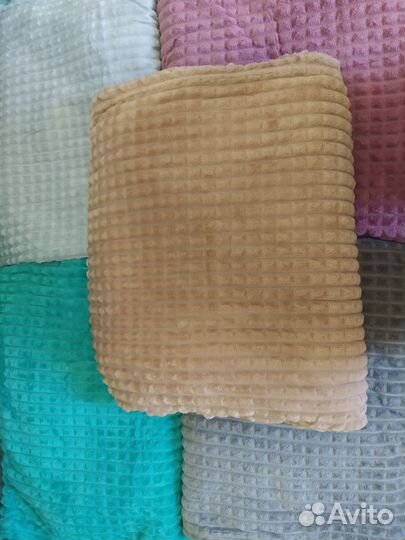 Пледы бамбук, кубик, травка