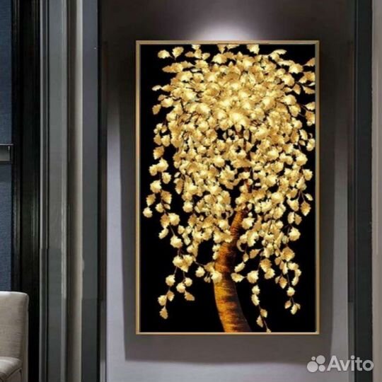 Картина Маслом на холсте Дерево