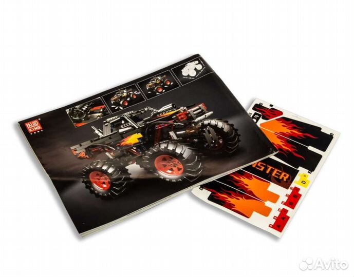 Монстр трак на радиоуправлении, совместим с lego