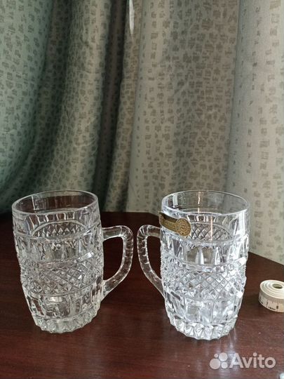 Хрустальные кружки Богемия