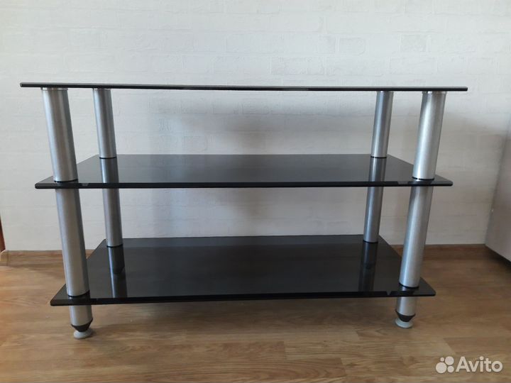 Стеклянная тумба под тв телевизор