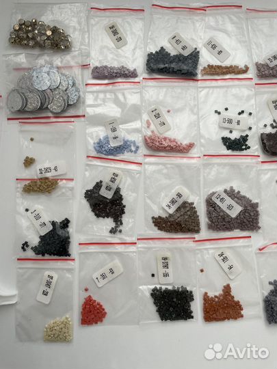 Алмазная мозаика остатки, пайетки, стразы