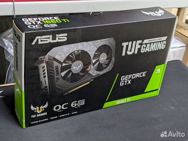 Видеокарта asus GTX 1660 Ti TUF Gaming