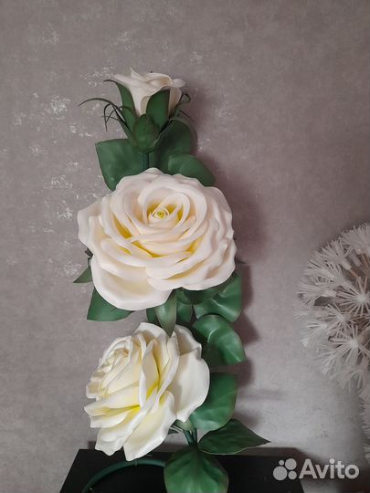 Светильник, ростовой цветок, роза