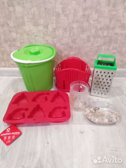 Посуда, ведро, набор для ванной