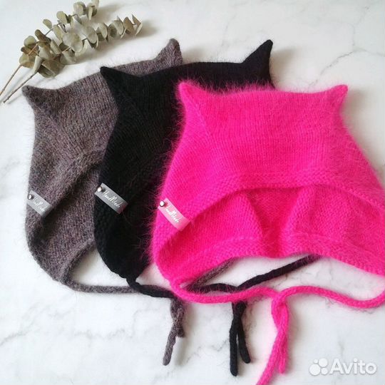 Шапка чепчик с ушками