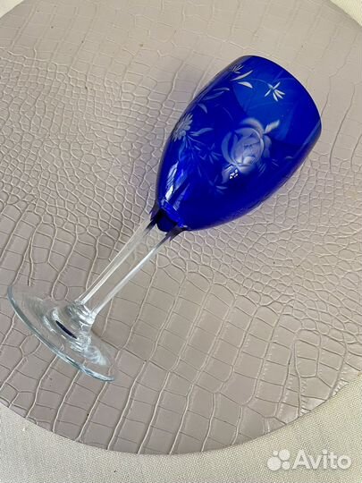Бокал хрустальный СССР кобальт