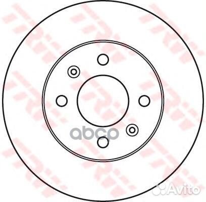 Диск тормозной перед DF6040 TRW
