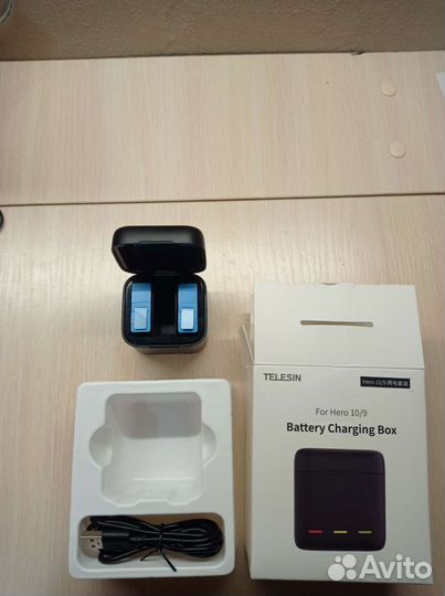 Зарядное устройство для GoPro 9/10 + два аккума