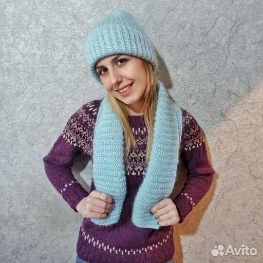 Комплект шапка и шарф