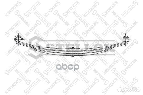 84-55659-SX рессора перед 1/33+P/16x53x80 850