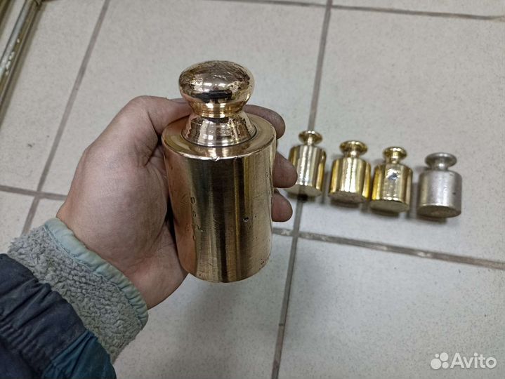 Гирьки весовые.бронза.клеймо.винтаж