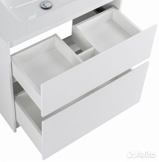 Тумба с раковиной BelBagno Kraft 80-PIA-BB800ETL Bianco Opaco