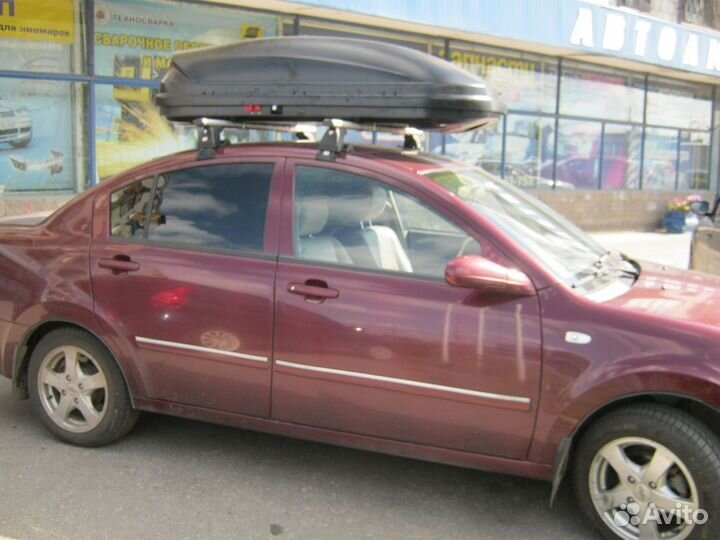 Багажник бокс на крышу Chery Fora седан (2006)