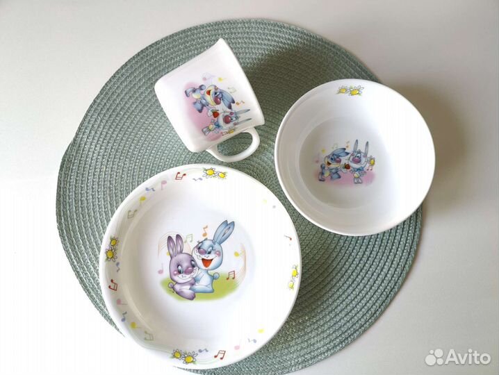 Набор детской посуды новый