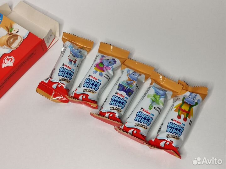 Бегемотики Kinder Happy Hippo