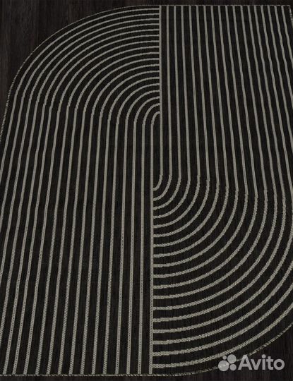 Ковер Merinos Kair S149 black-gray фигурный