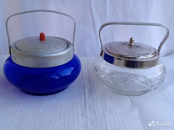 Сахарницы стеклянные СССР