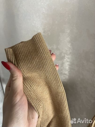 Кофта женская с длинным рукавом в рубчик женская