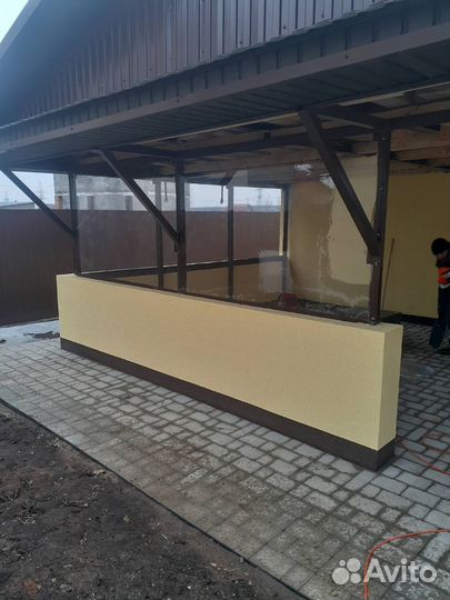 Мягкие окна на беседку