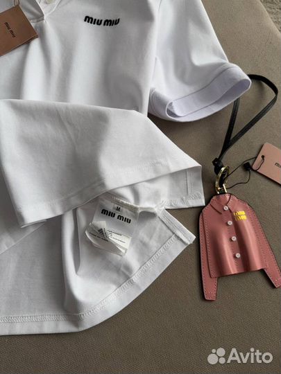 Футболка поло MIU MIU