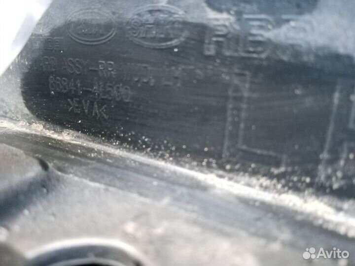 Брызговик задний на Хендай Солярис 15г