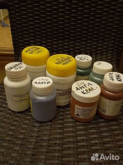 Редкие минеральные краски пигменты для иконописи